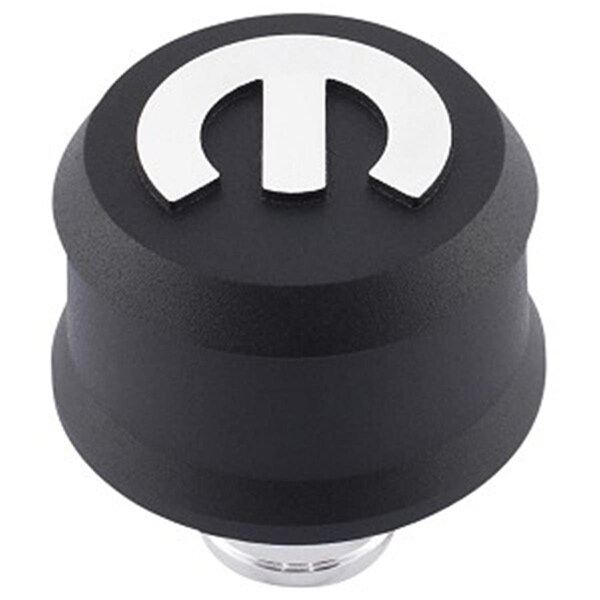 Powerplay 440440 2.5 in. Round Crankcase Breather Cap - Black PO759366 - main